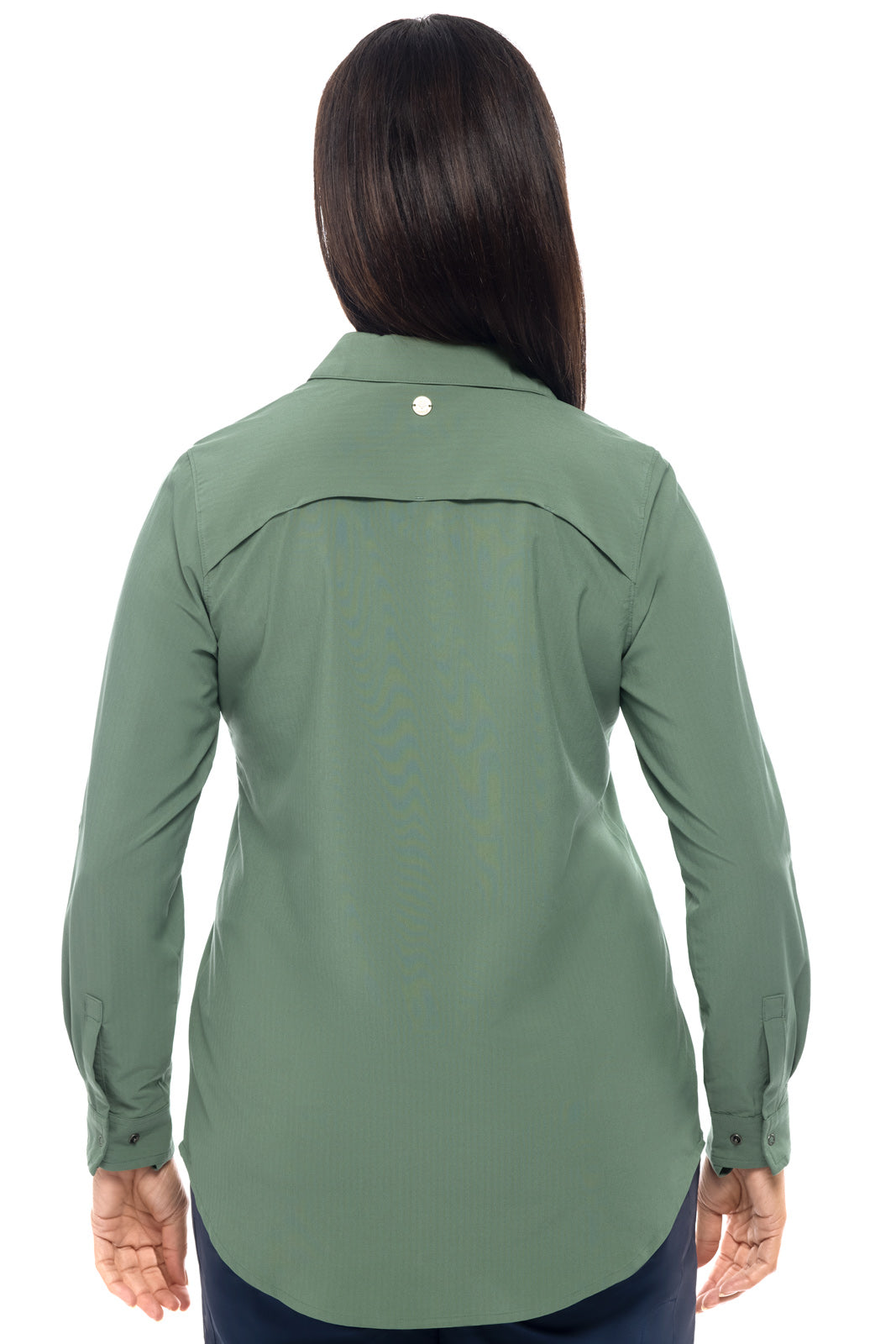 Women's Amara Smart Shirt | Pine Green Stripe
