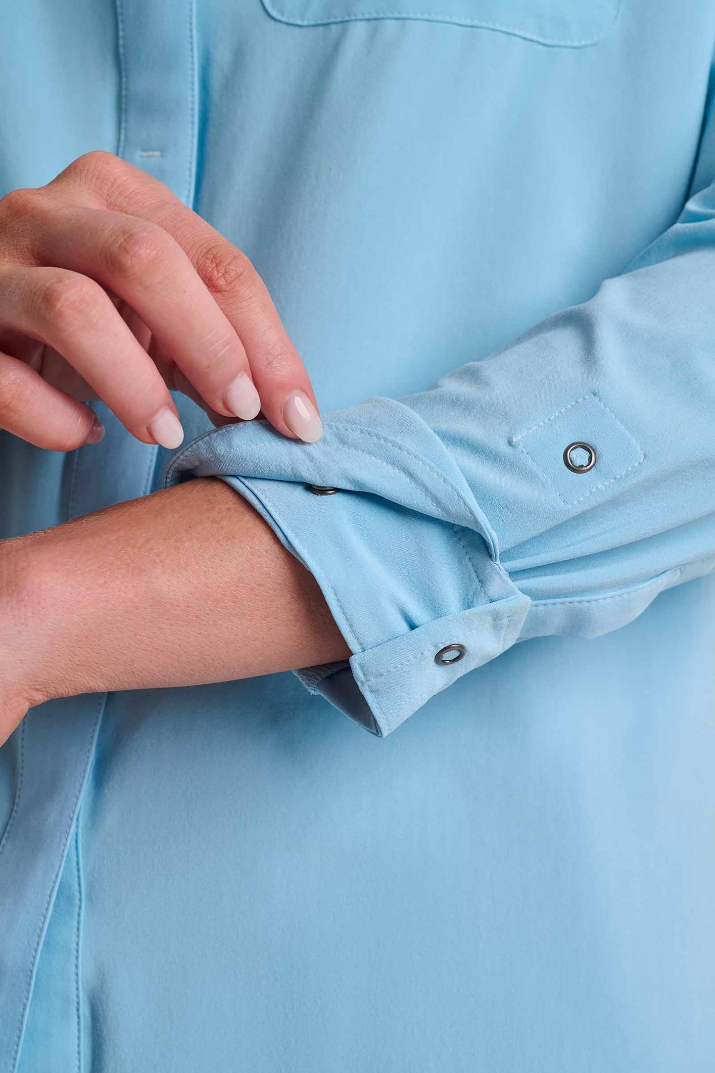 Women's Amara Smart Shirt | Arctic Blue Shadow Stripe