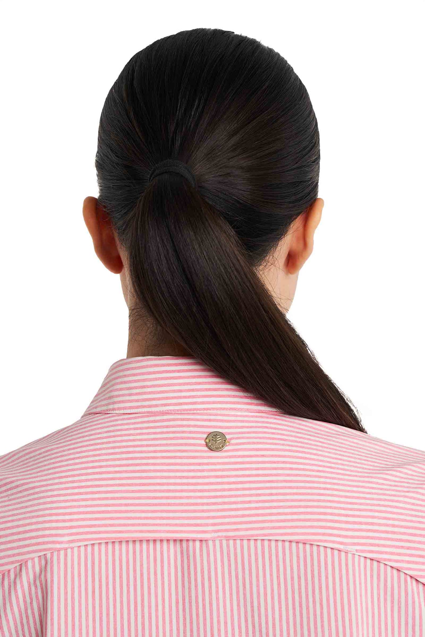 Women's Amara Smart Shirt | White/Flamingo Pink Stripe