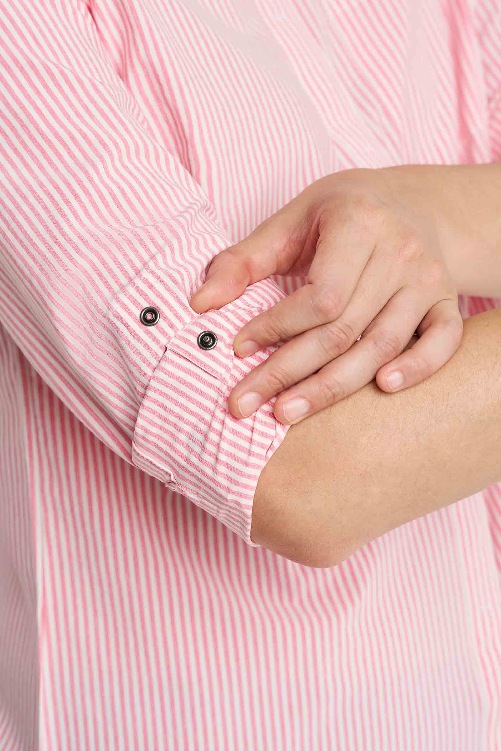 Color_White/Flamingo Pink Stripe