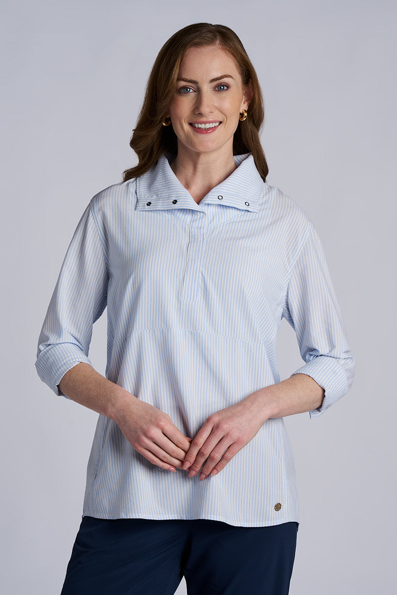 Color_White/Periwinkle Stripe