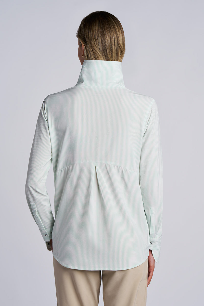 Color_White/Misty Aqua Stripe