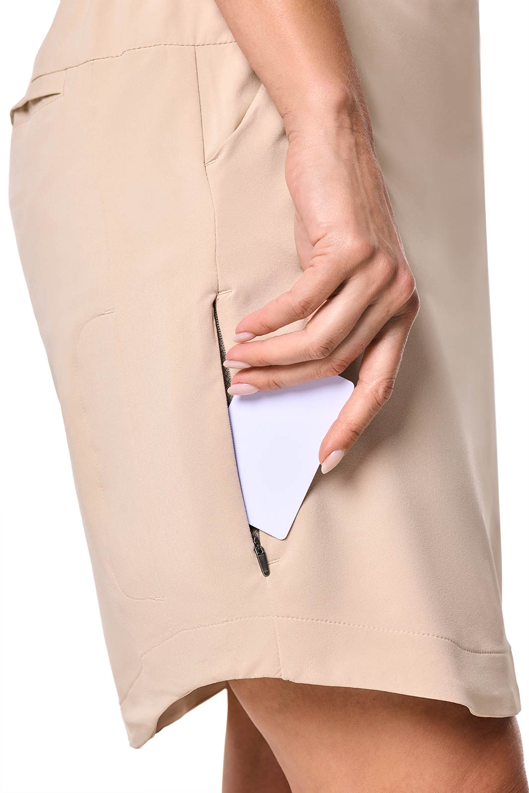 Women's Pisa Travel Skort | Pale Khaki