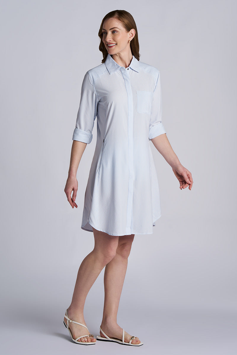Color_White/Periwinkle Stripe