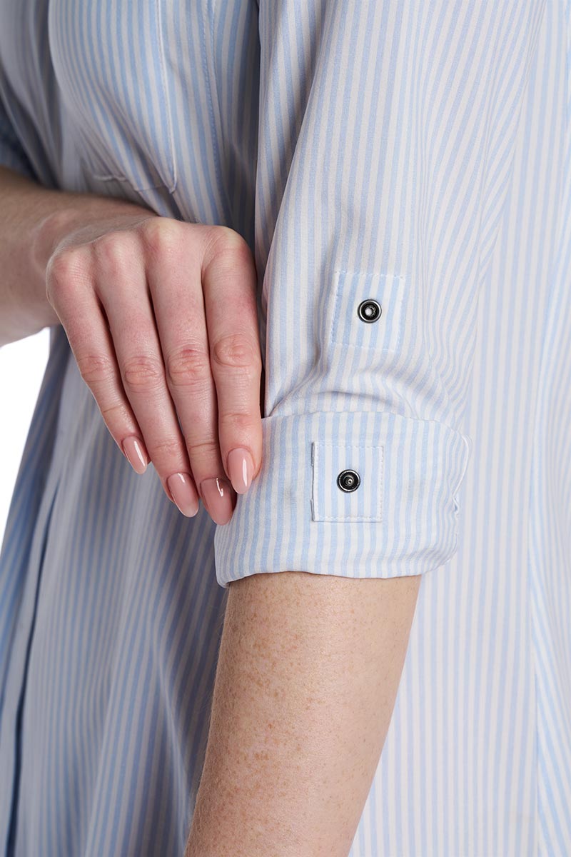 Color_White/Periwinkle Stripe