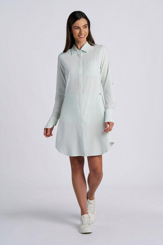 Color_White/Misty Aqua Stripe