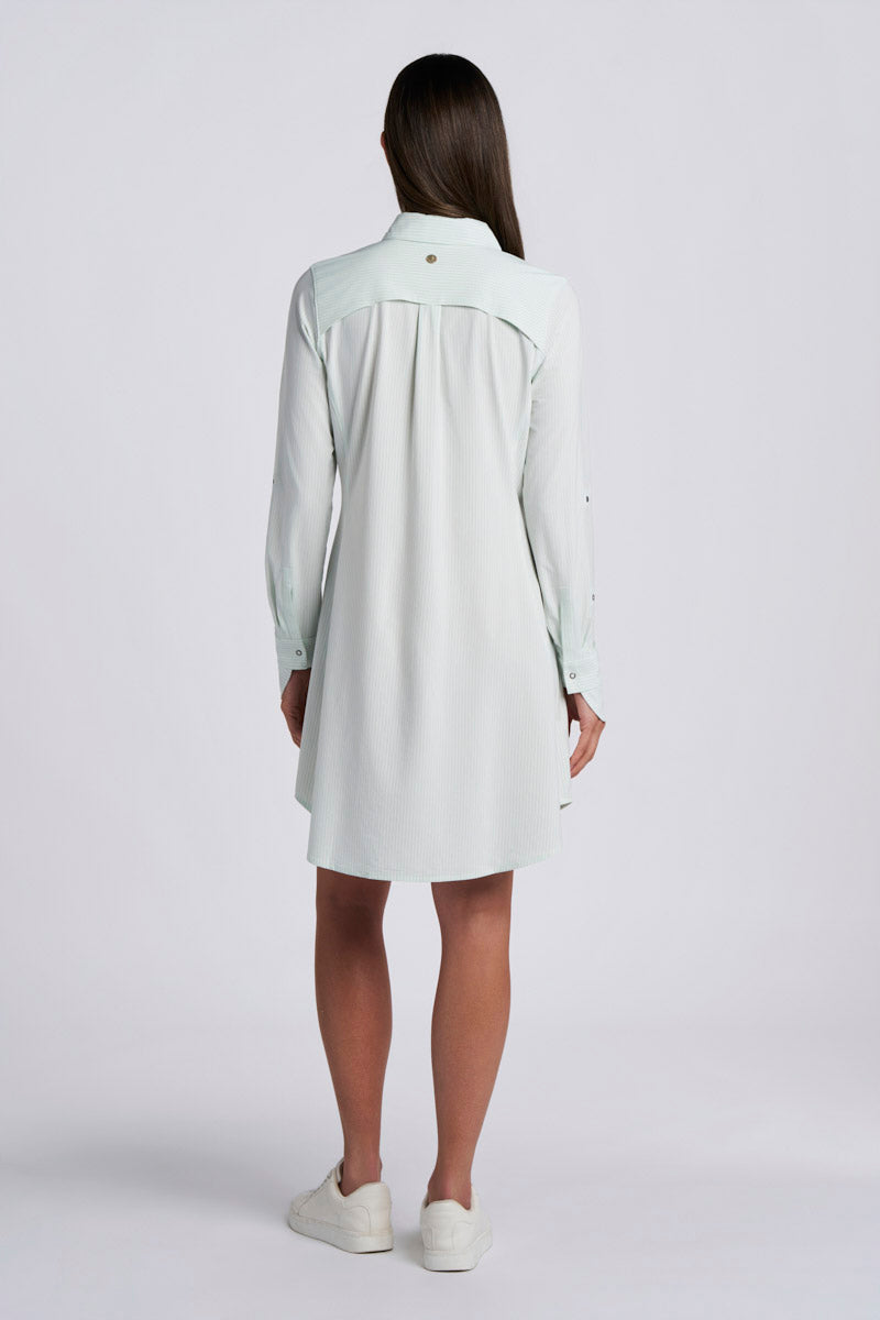 Color_White/Misty Aqua Stripe
