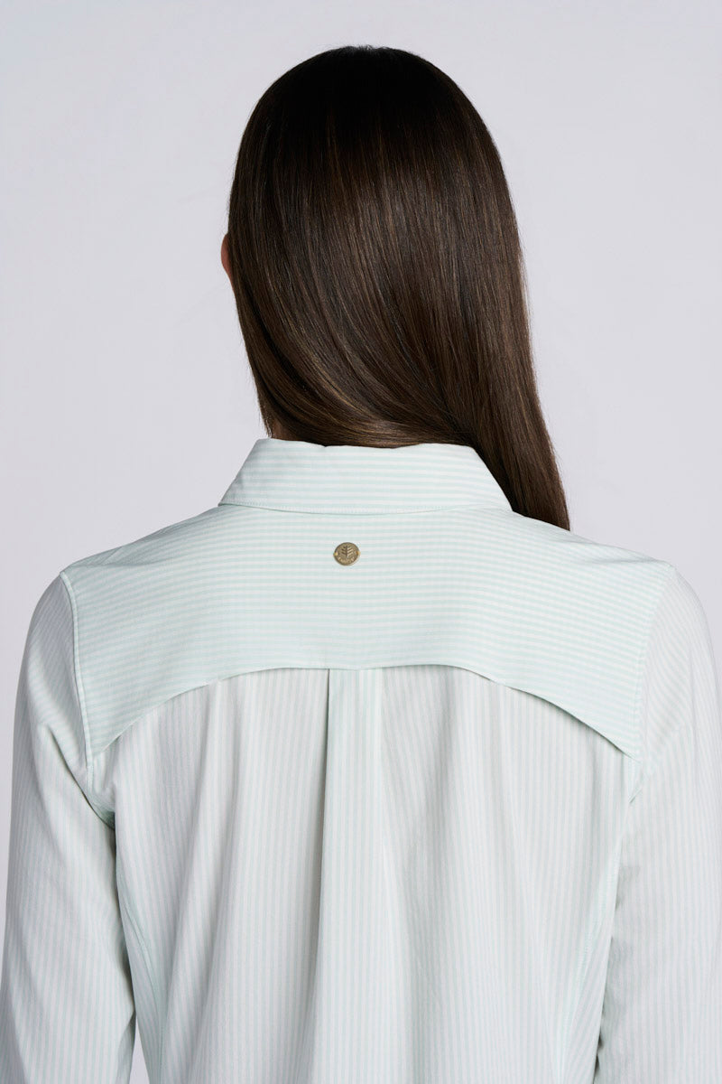Color_White/Misty Aqua Stripe