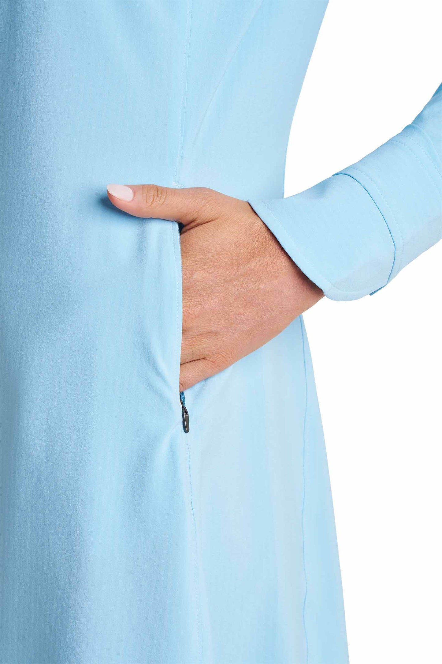 Women's Malta Travel Shirt Dress | Arctic Blue Shadow Stripe