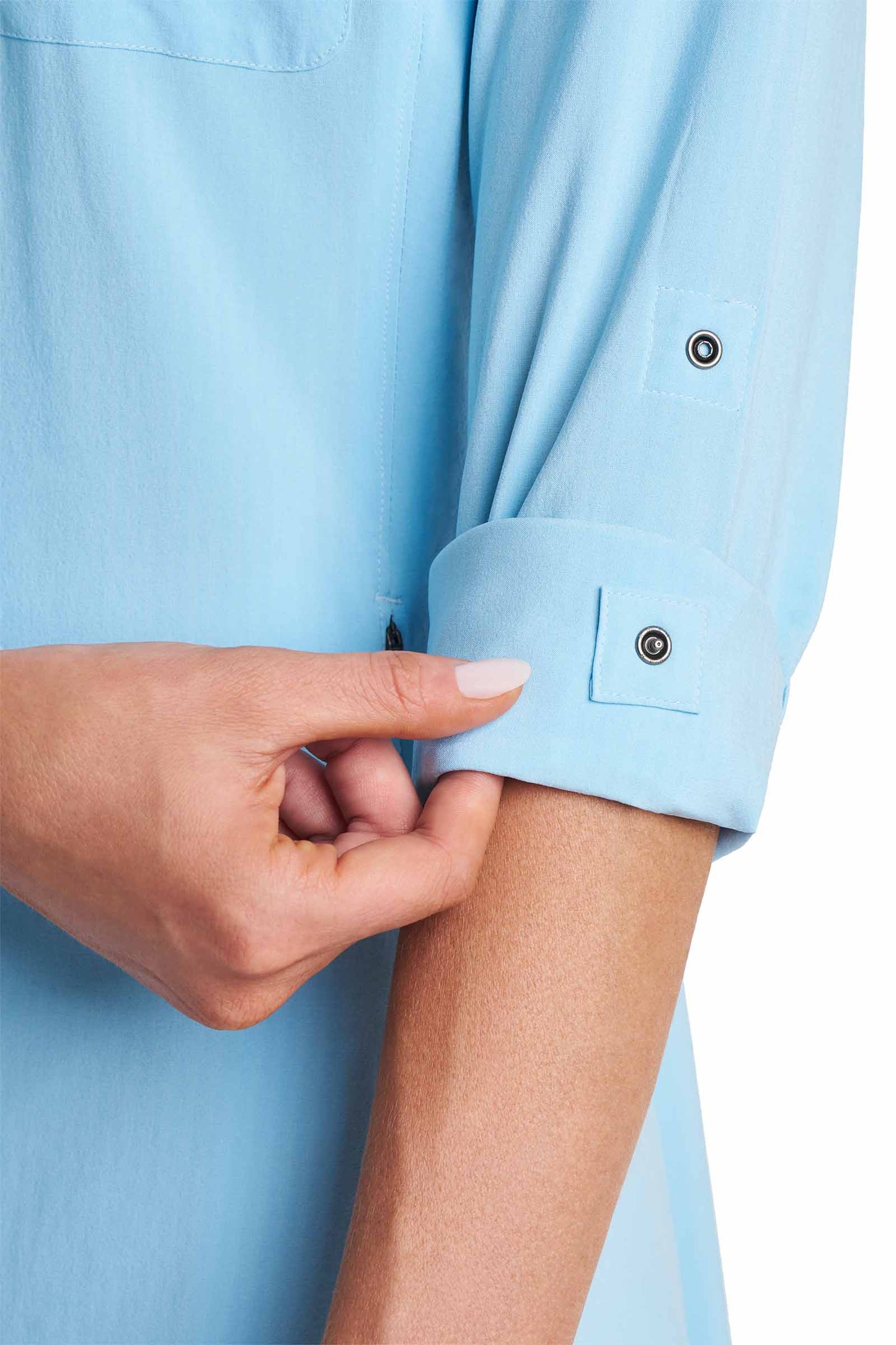 Women's Malta Travel Shirt Dress | Arctic Blue Shadow Stripe