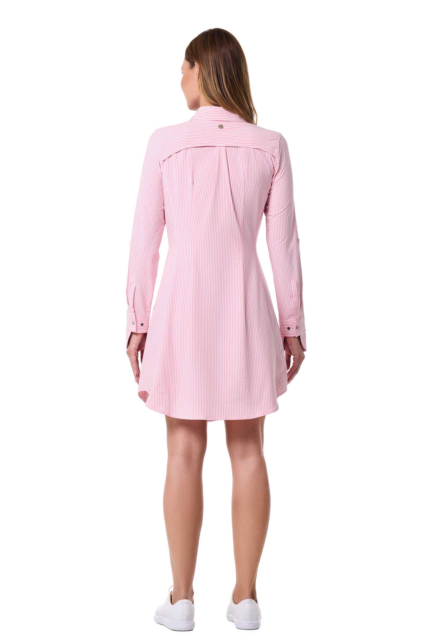 Color_White/Flamingo Pink Stripe