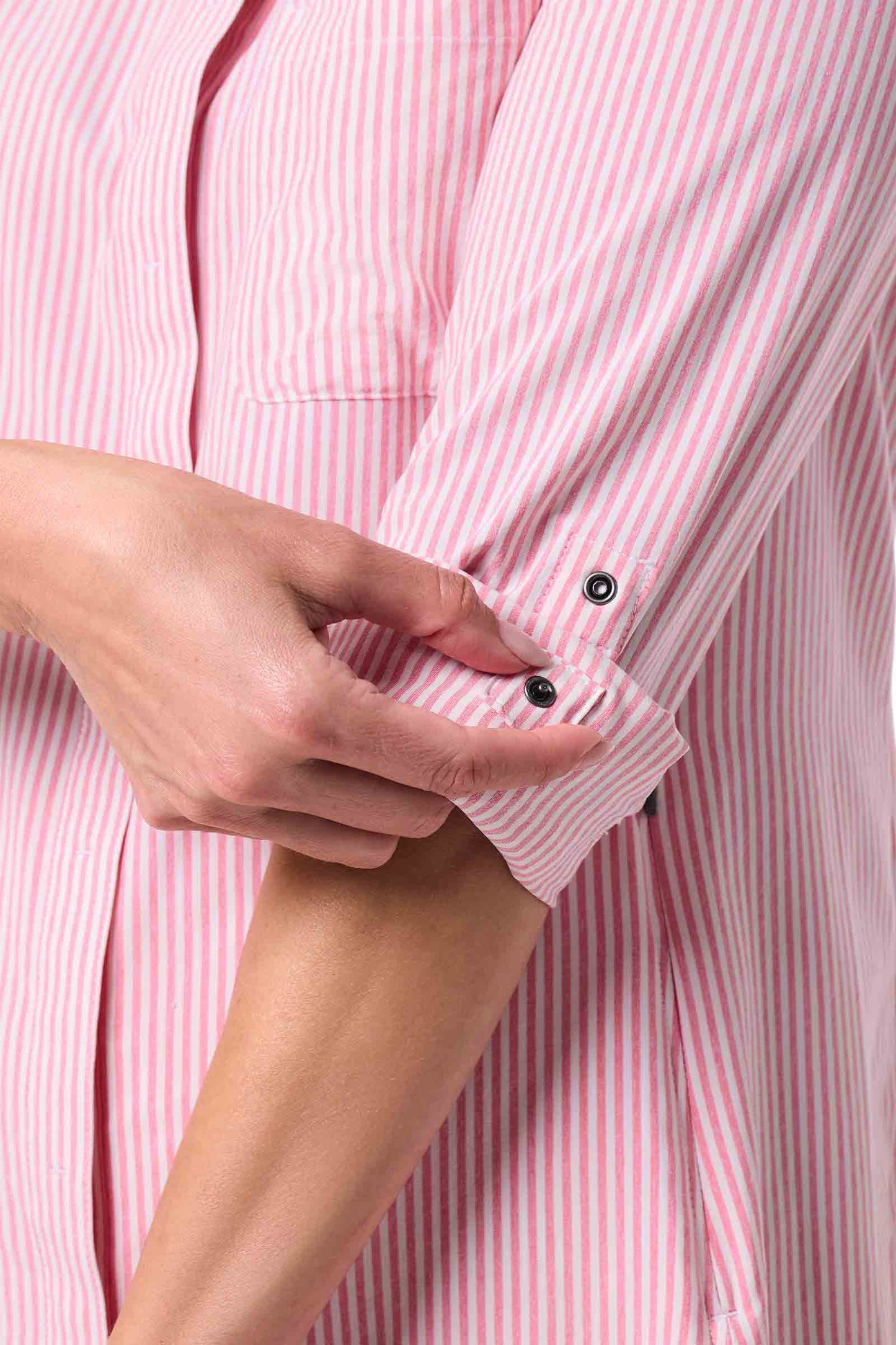 Color_White/Flamingo Pink Stripe