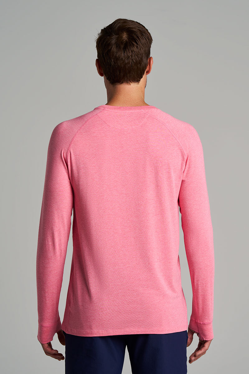 Men's LumaLeo Long Sleeve T-Shirt | Flamingo Pink Heather