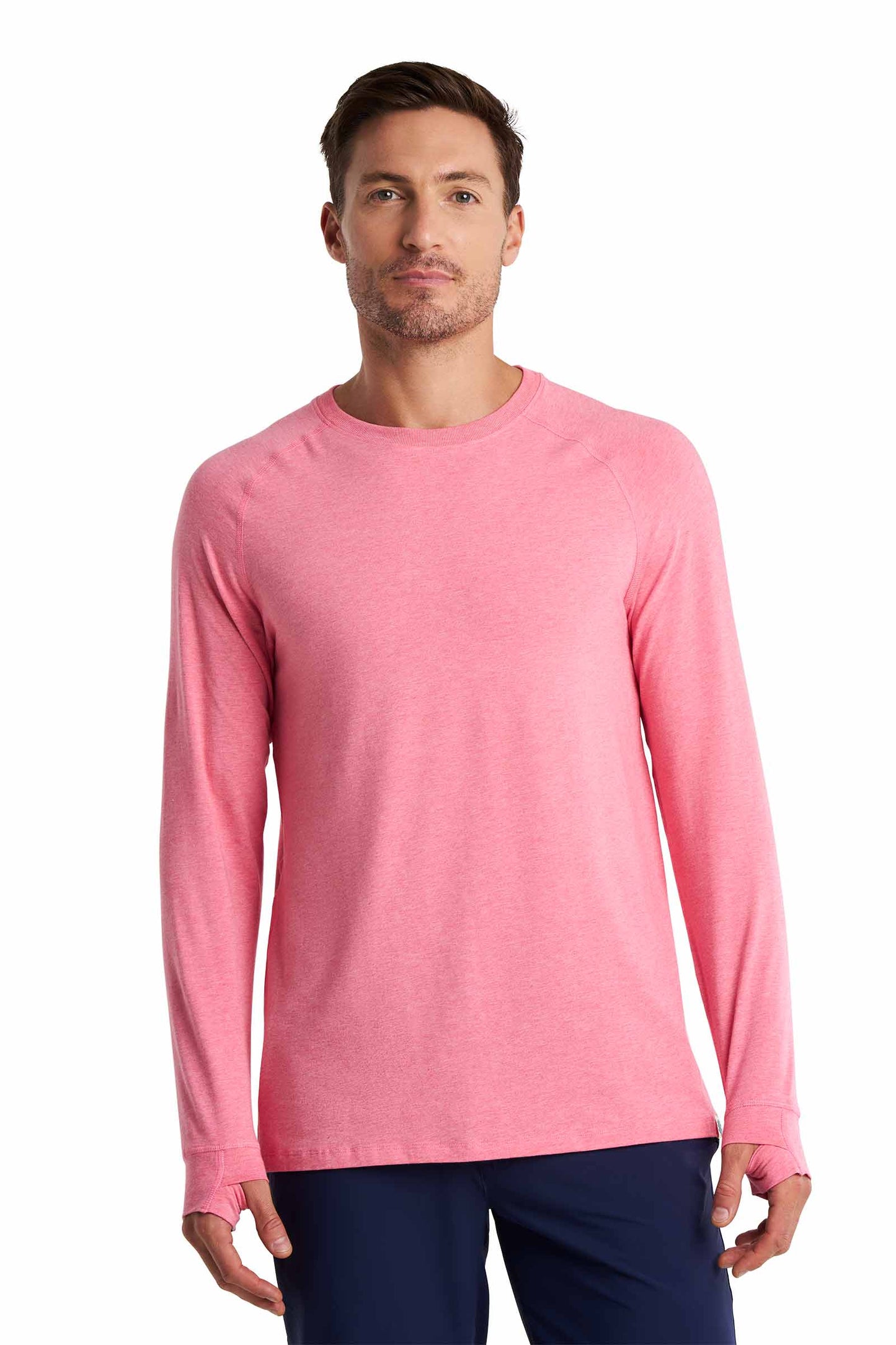 Men's LumaLeo Long Sleeve T-Shirt | Flamingo Pink Heather