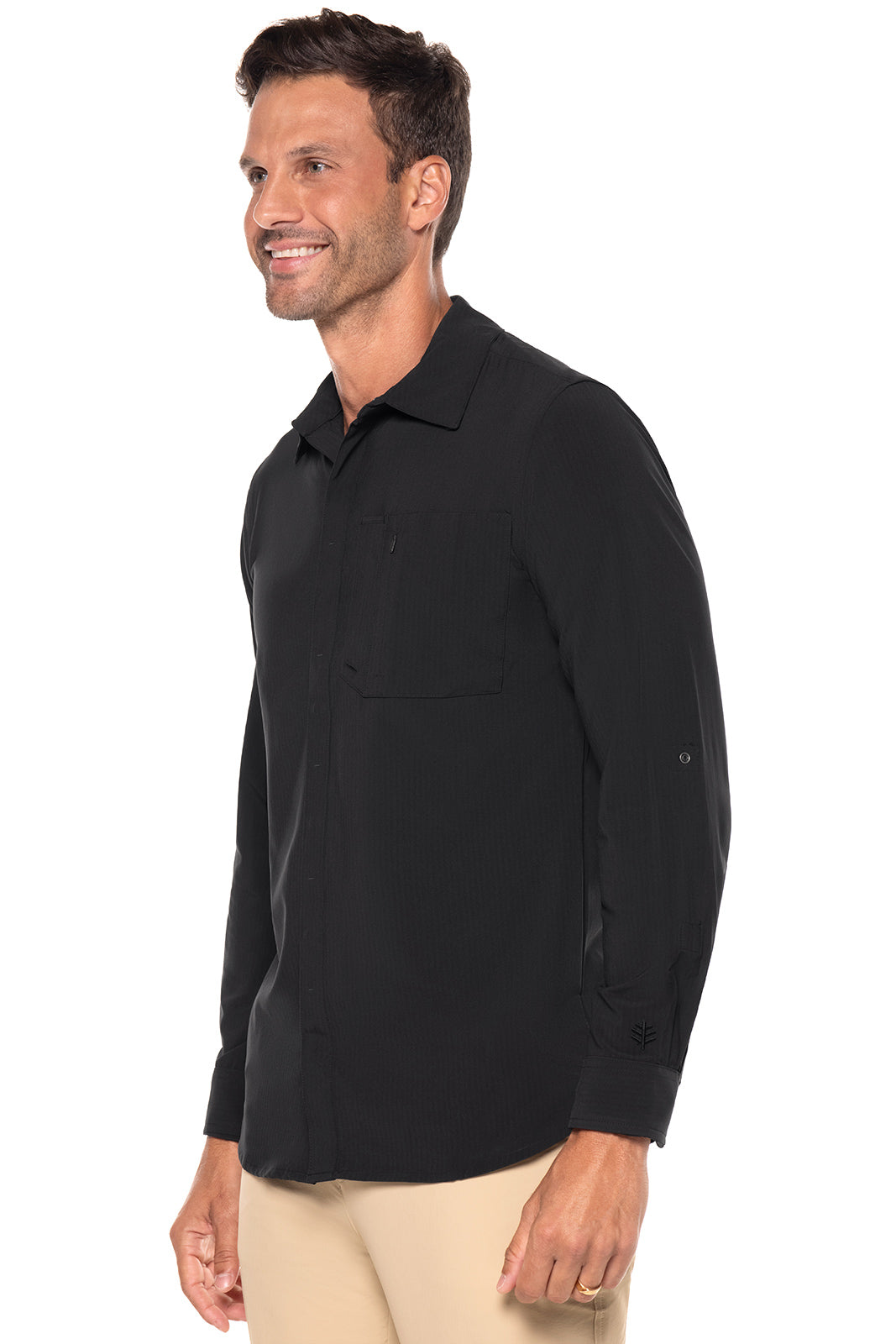 Men's Fiera Smart Shirt | Black Shadow Stripe| Core