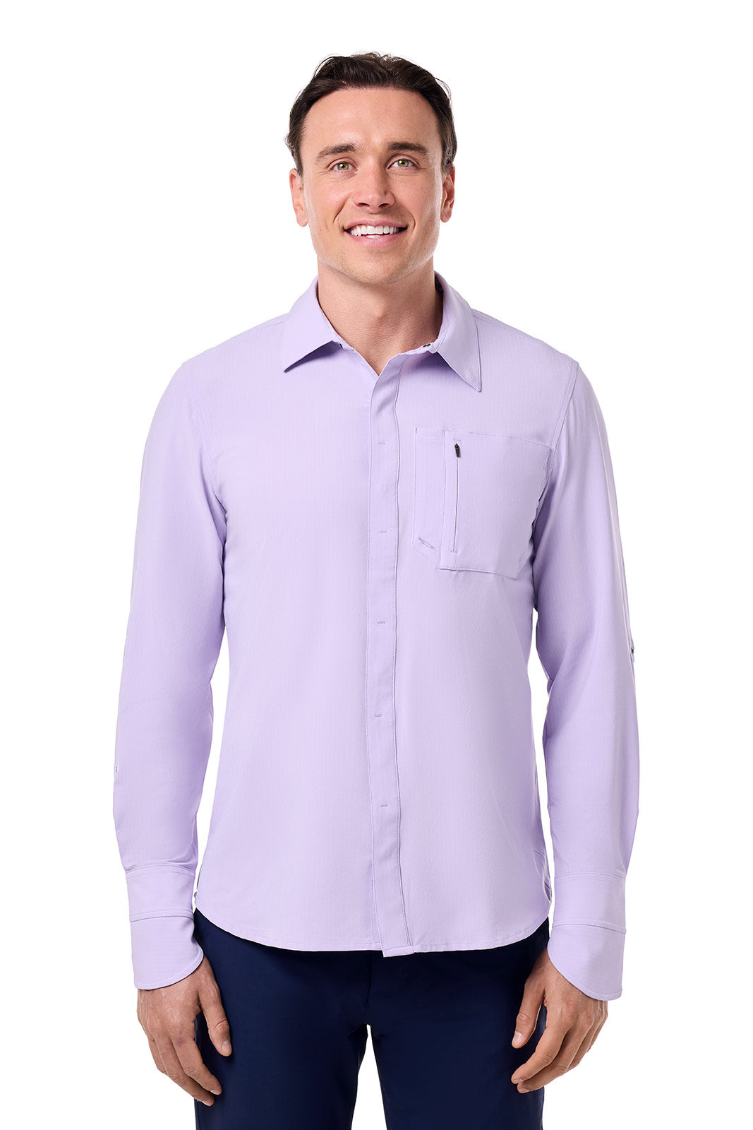 Men's Fiera Smart Shirt | Lavendula Shadow Stripe