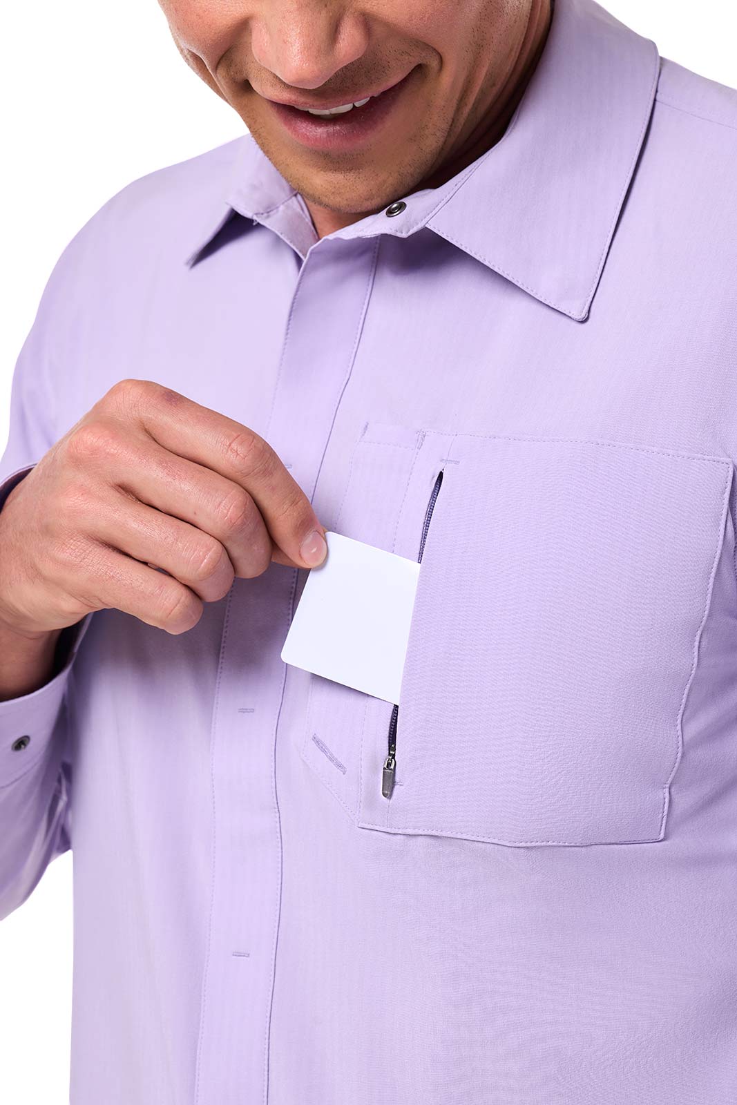 Men's Fiera Smart Shirt | Lavendula Shadow Stripe