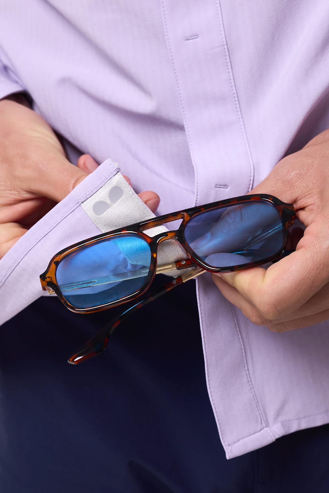 Men's Fiera Smart Shirt | Lavendula Shadow Stripe