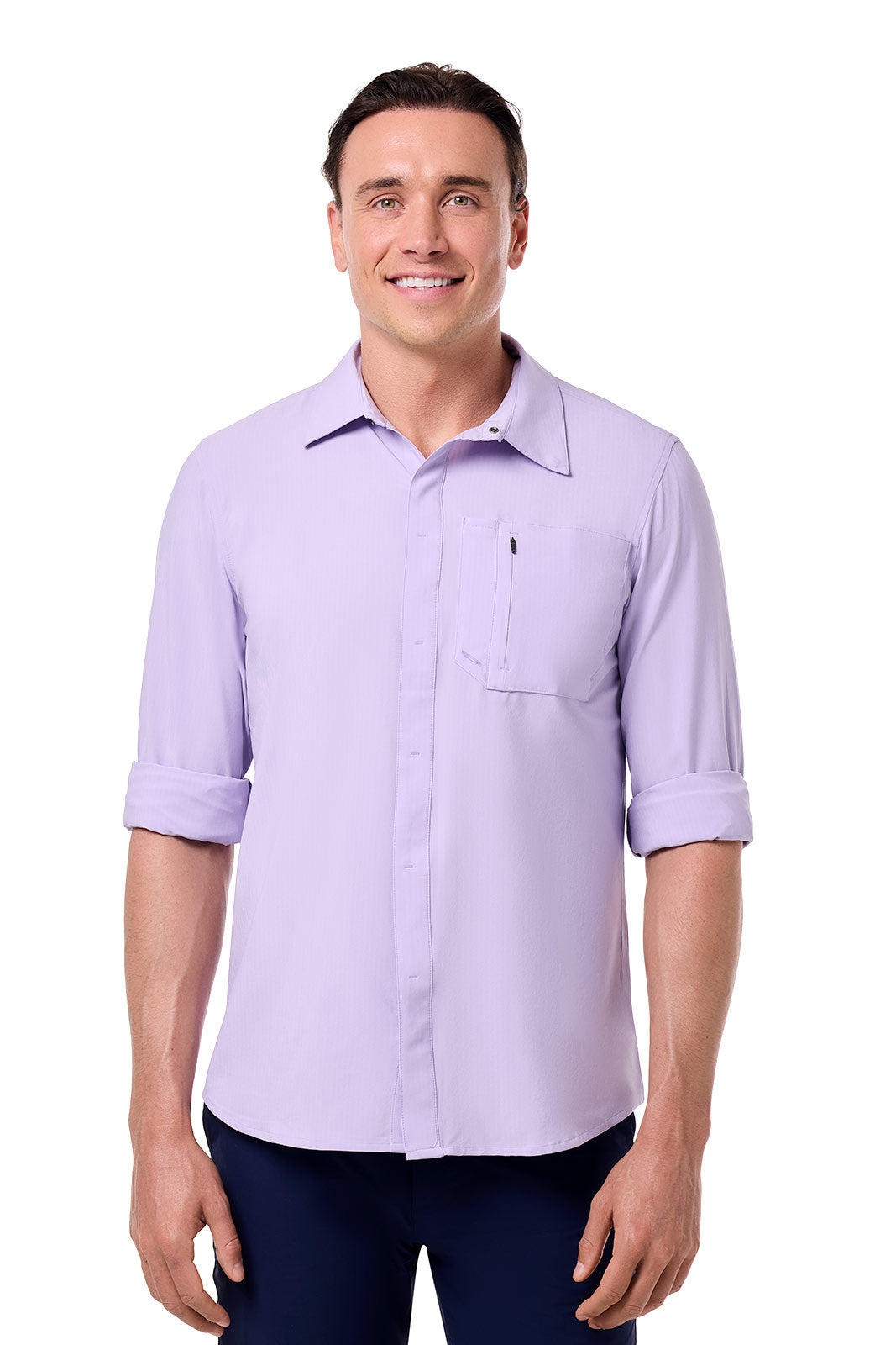Men's Fiera Smart Shirt | Lavendula Shadow Stripe