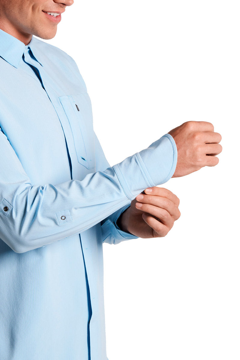 Men's Fiera Smart Shirt | Artic Blue Shadow Stripe