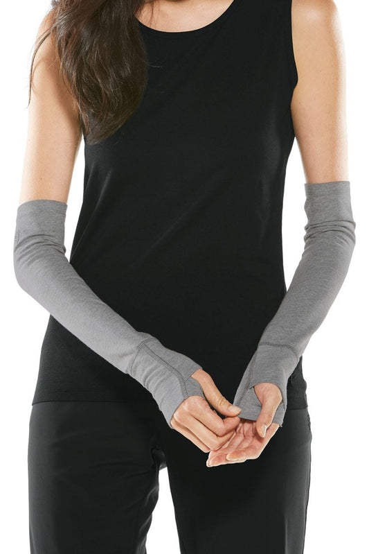 Women's LumaLeo Sun Sleeves | Grey Heather | Core