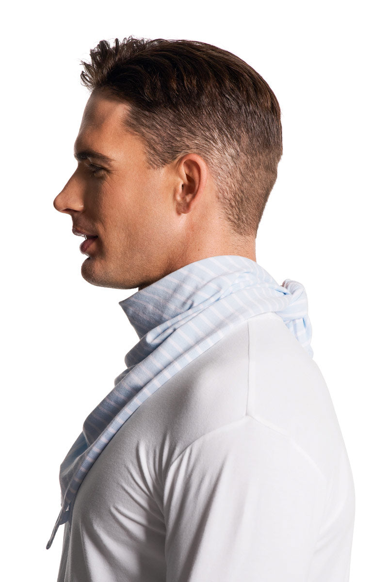 Unisex Sanibel Everyday Beach Bandana | Skyride/White Stripe