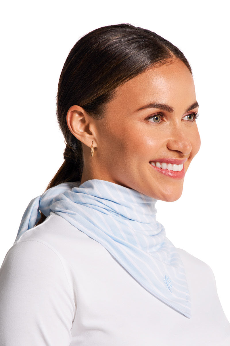 Unisex Sanibel Everyday Beach Bandana | Skyride/White Stripe