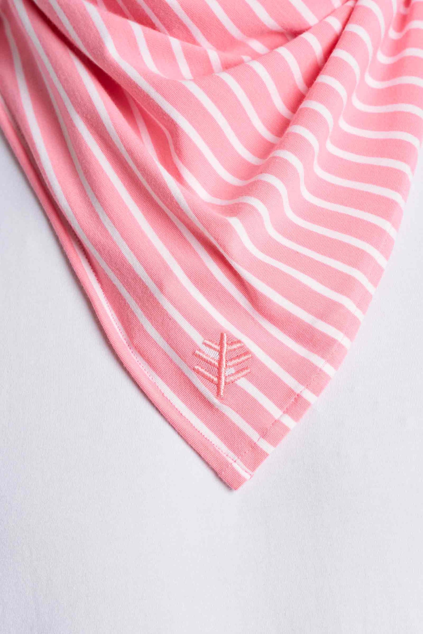Unisex Sanibel Everyday Beach Bandana | Flamingo Pink/White Stripe