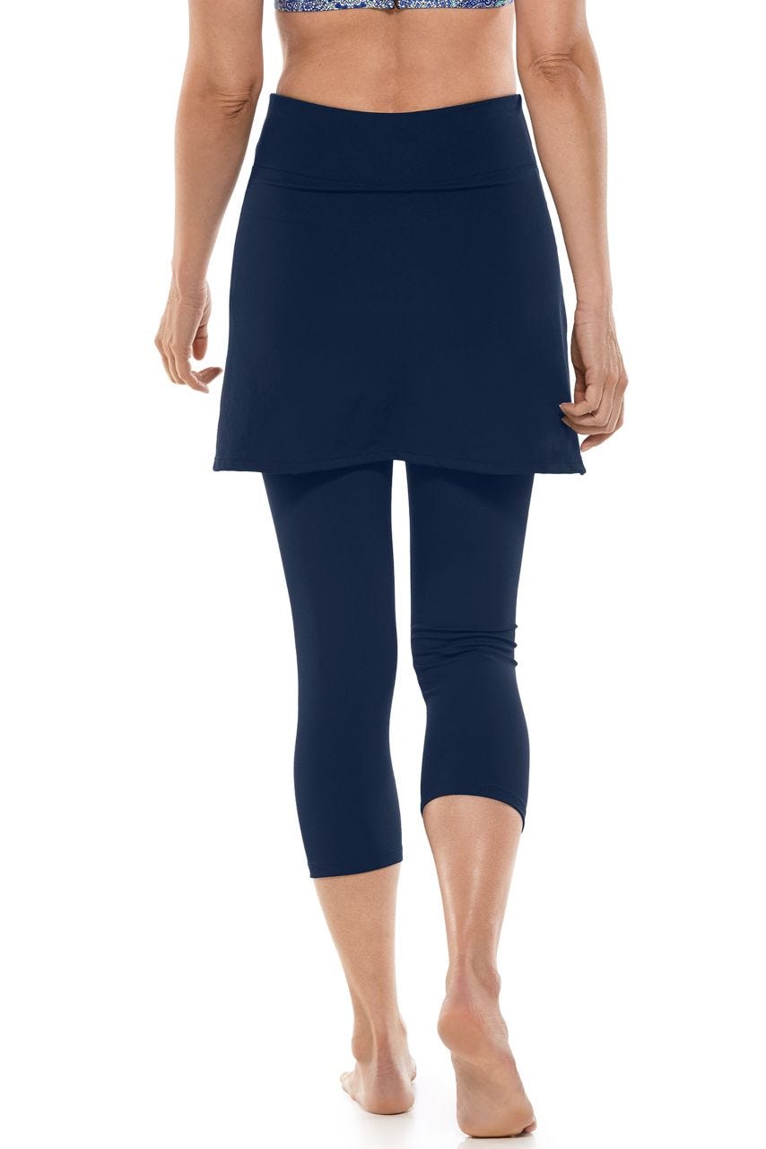 Women's Kahula Skirted Swim Capris | Navy