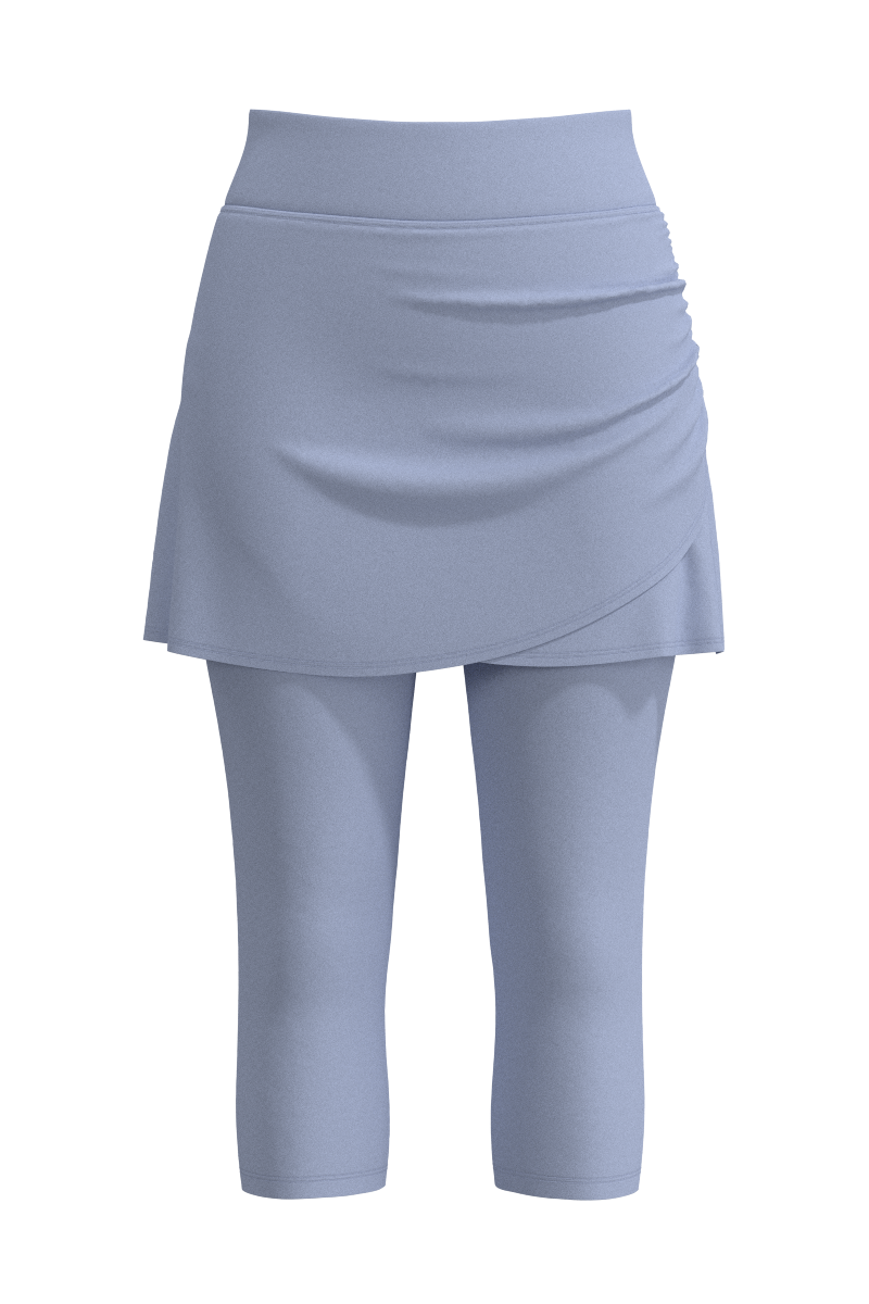 Women's Kahula Skirted Swim Capris | Periwinkle