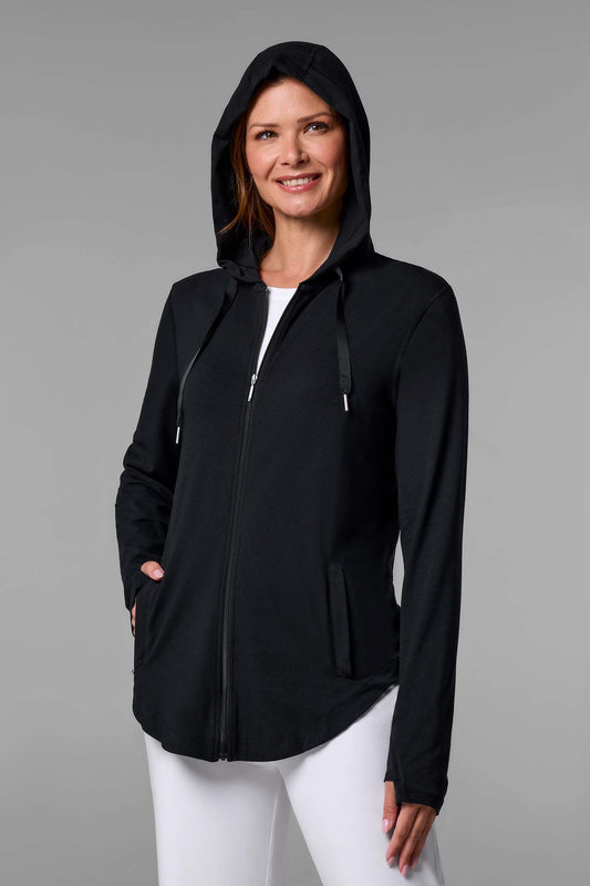 Women's LumaLeo Zip-Up Hoodie | Black
