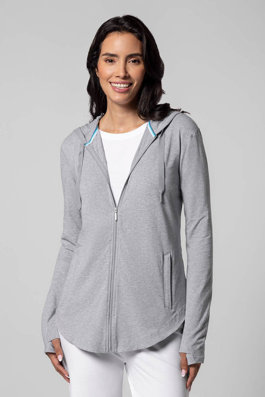 Women's LumaLeo Zip-Up Hoodie | Grey Heather