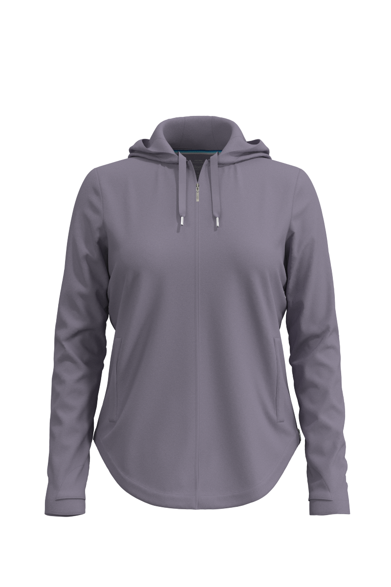 Women's LumaLeo Zip Up Hoodie | Lavender Grey