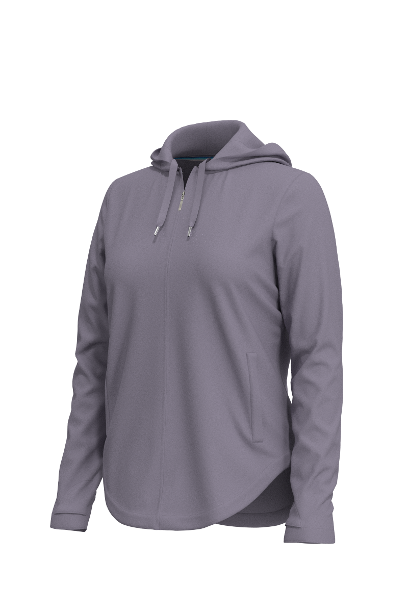 Women's LumaLeo Zip Up Hoodie | Lavender Grey