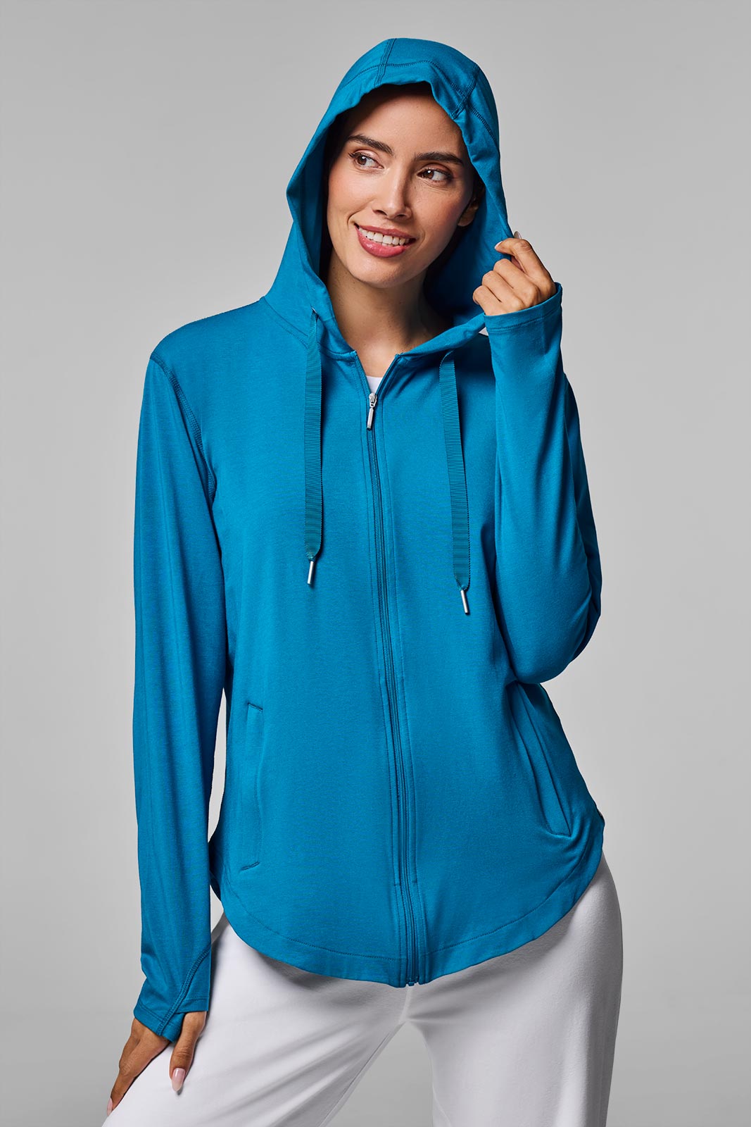 Women's LumaLeo Zip-Up Hoodie | Bluejay