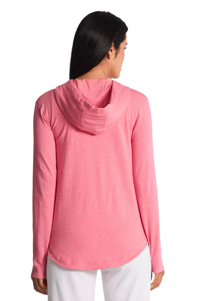 Women's LumaLeo Zip-Up Hoodie | Flamingo Pink Heather