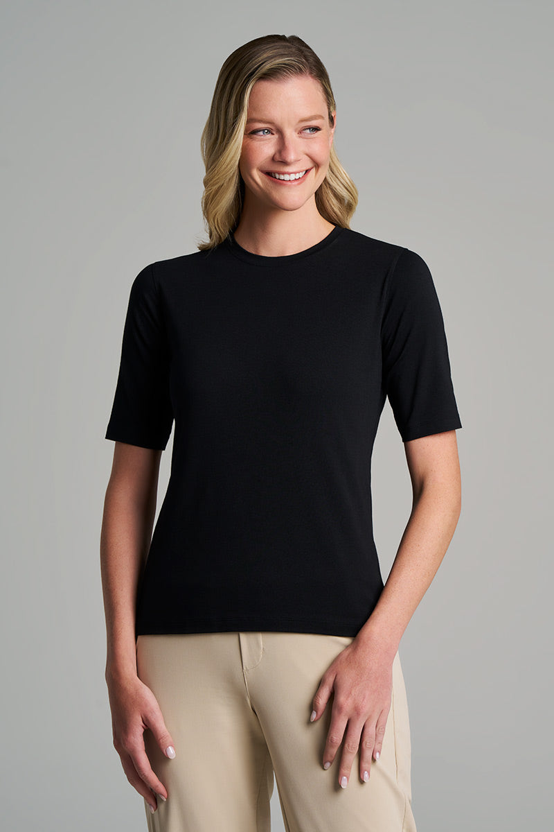 Women's Morada Everyday Short Sleeve T-Shirt | Black