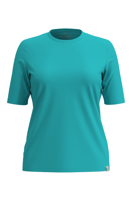 Women's Morada Everyday Short Sleeve T-Shirt | Coolibar Blue