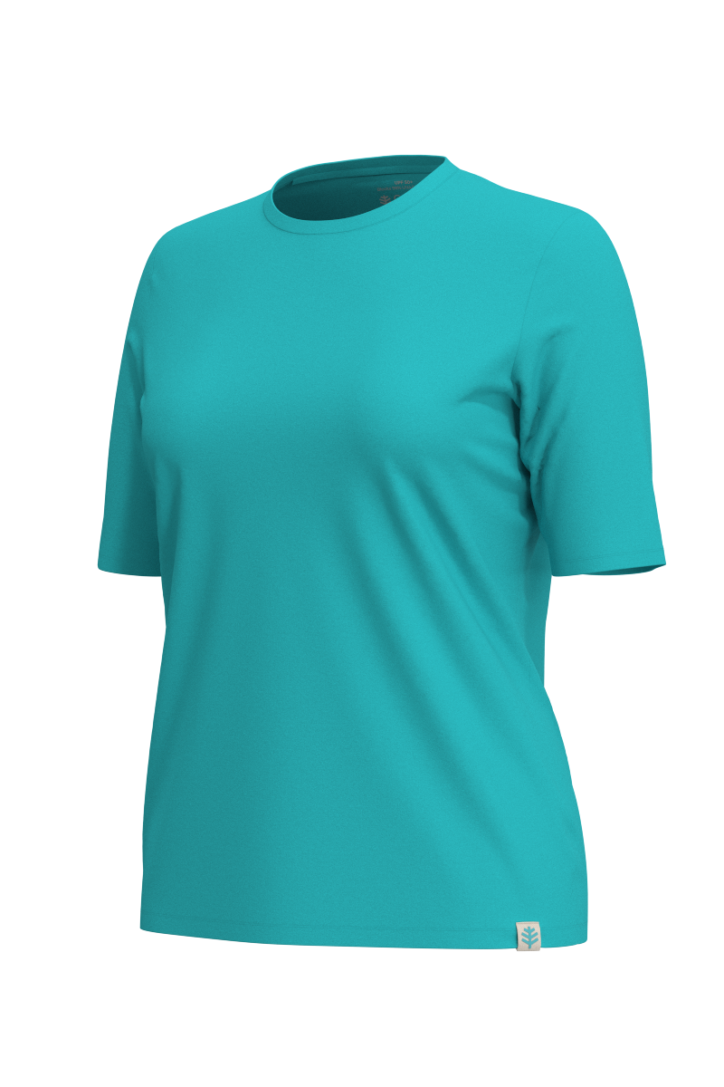 Women's Morada Everyday Short Sleeve T-Shirt | Coolibar Blue