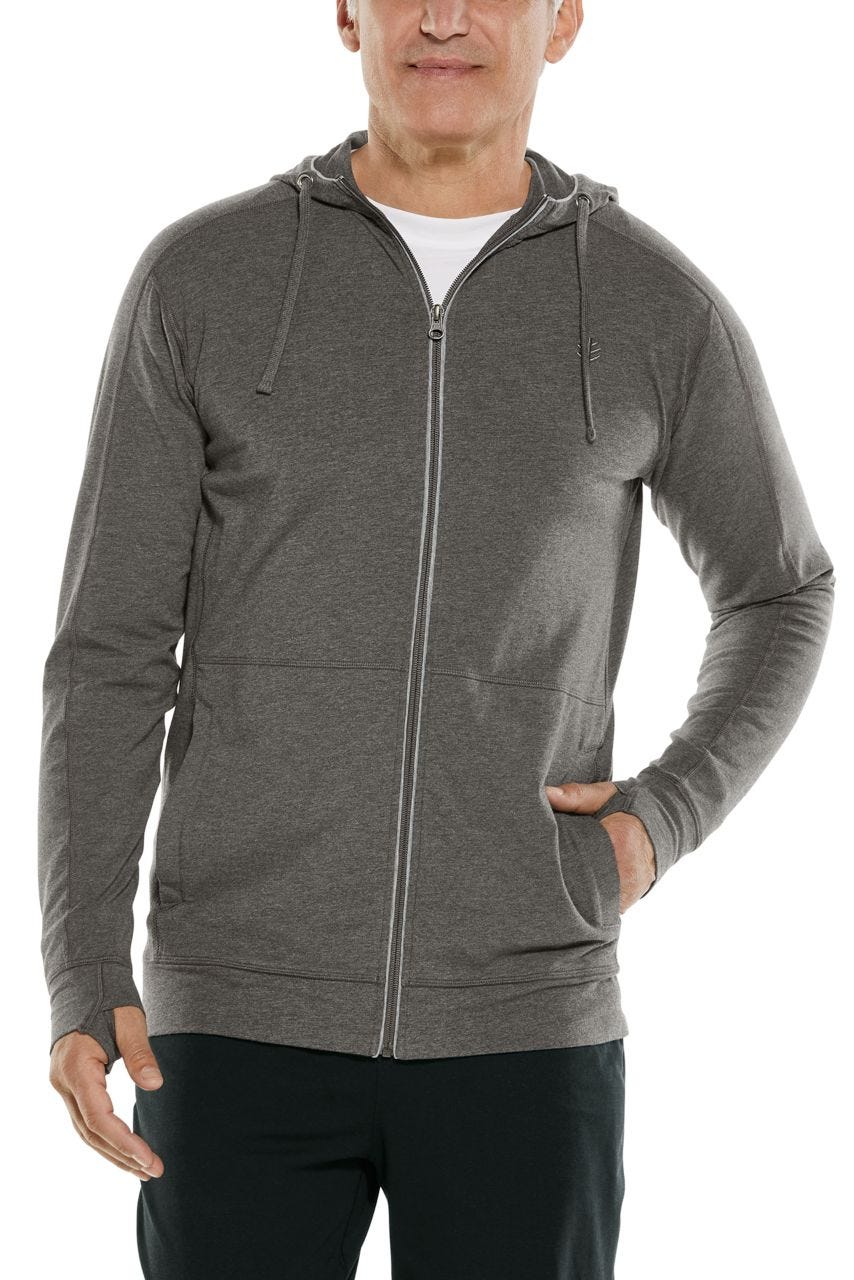 Men's LumaLeo Zip-Up Hoodie | Charcoal Heather