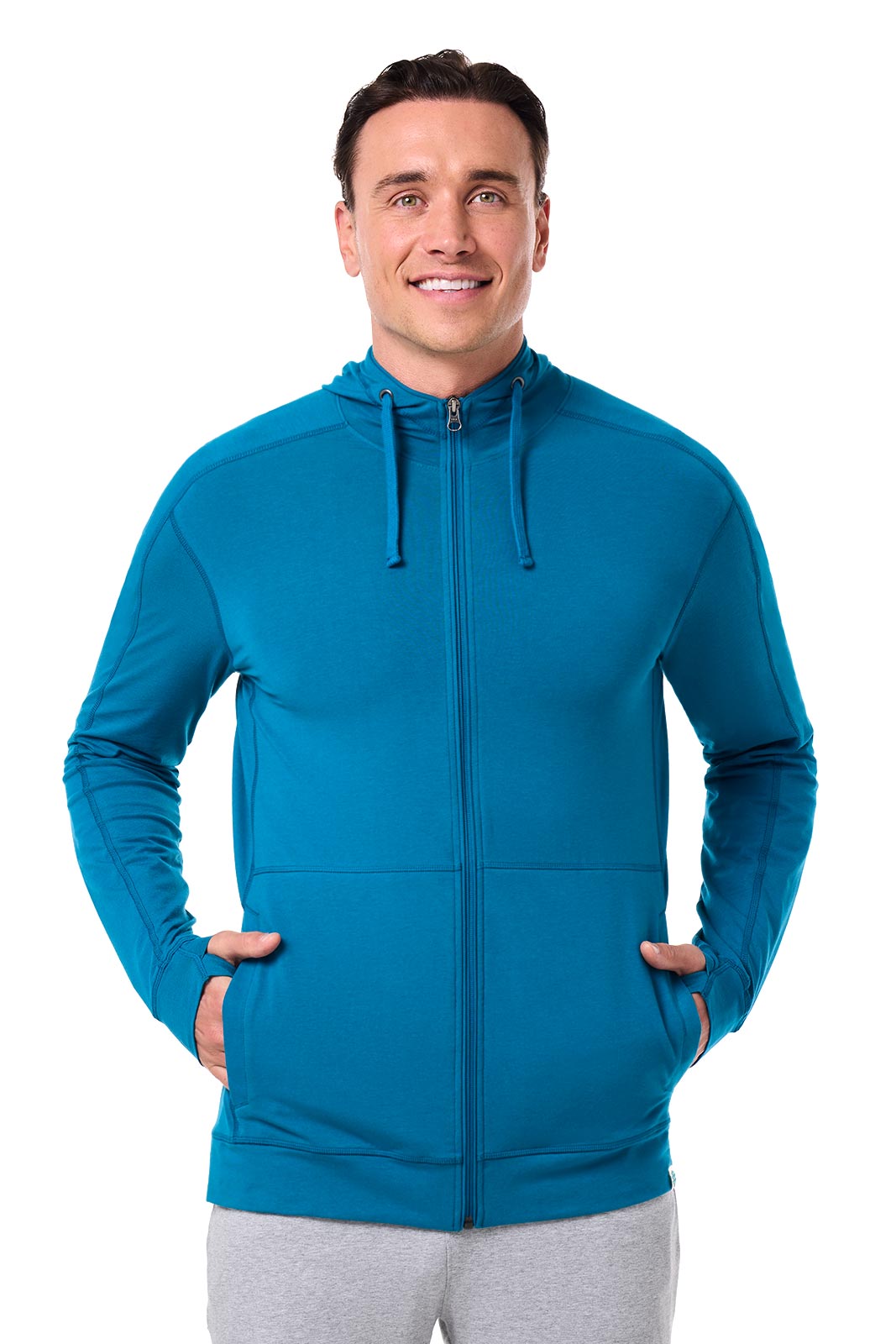 Men's LumaLeo Zip-Up Hoodie | Bluejay