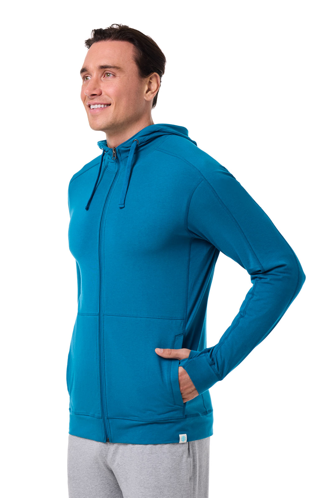 Men's LumaLeo Zip-Up Hoodie | Bluejay