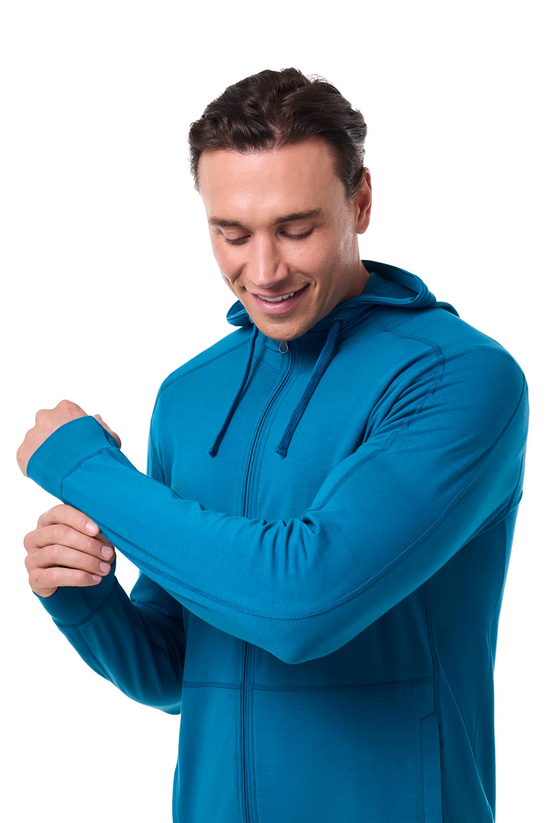 Men's LumaLeo Zip-Up Hoodie | Bluejay