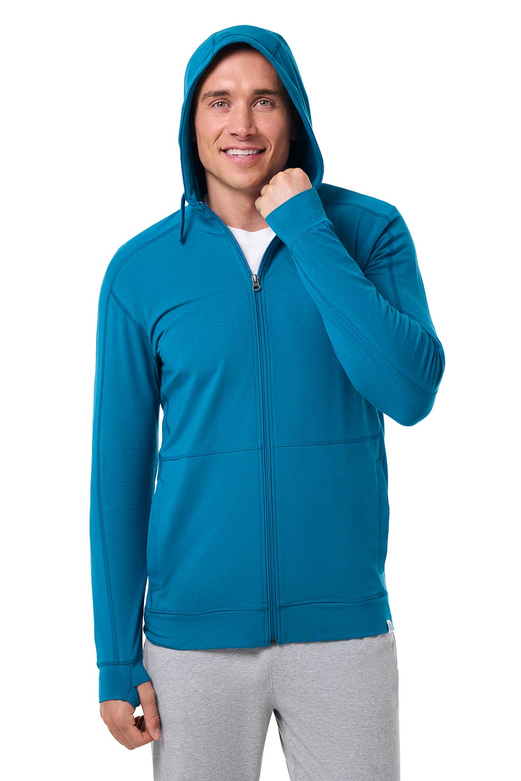 Men's LumaLeo Zip-Up Hoodie | Bluejay
