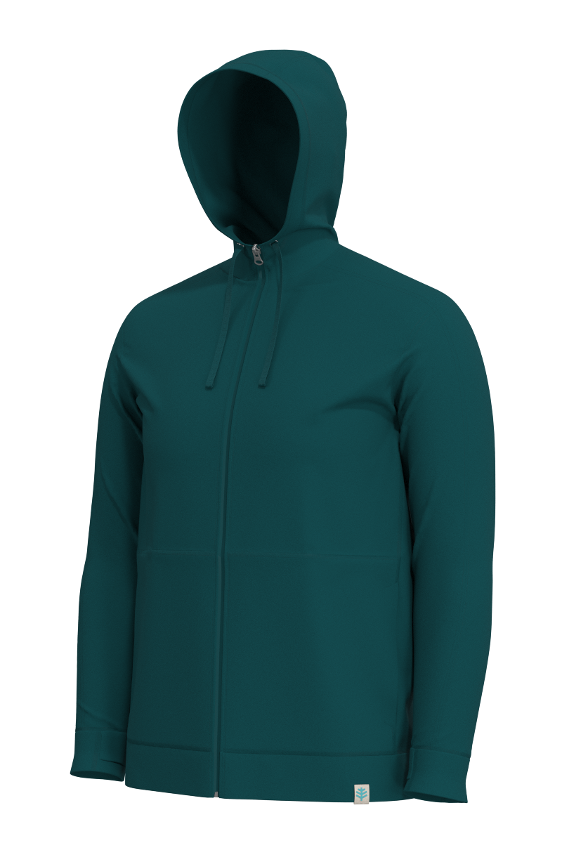 Men's LumaLeo Zip-up Hoodie | Transformative Teal
