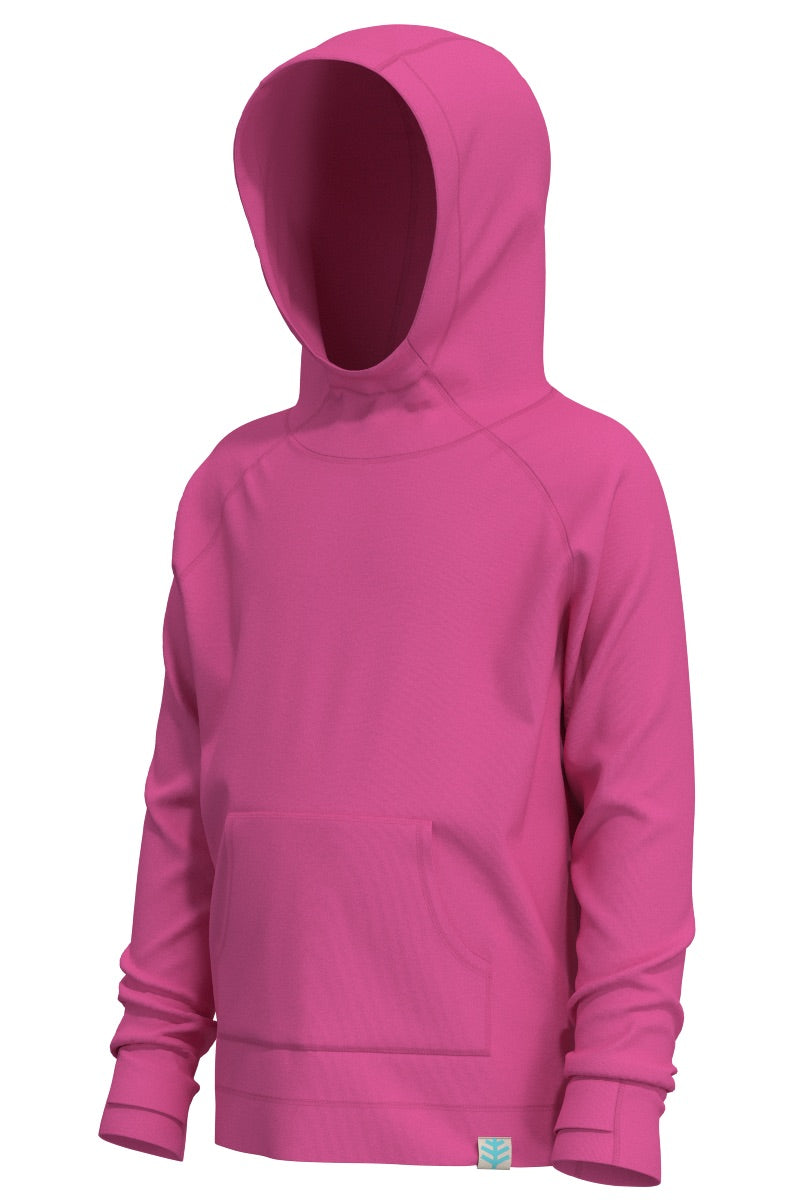 Kid's LumaLeo Hoodie | Tulip Pink