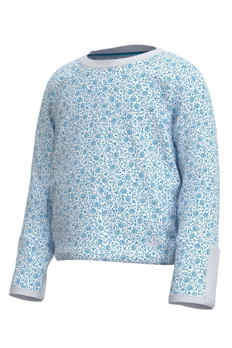 Kid's LumaLeo Long Sleeve T-Shirt | Malibu Blue Shell We
