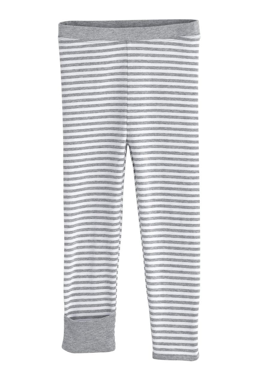Kid's LumaLeo Leggings | Grey/White