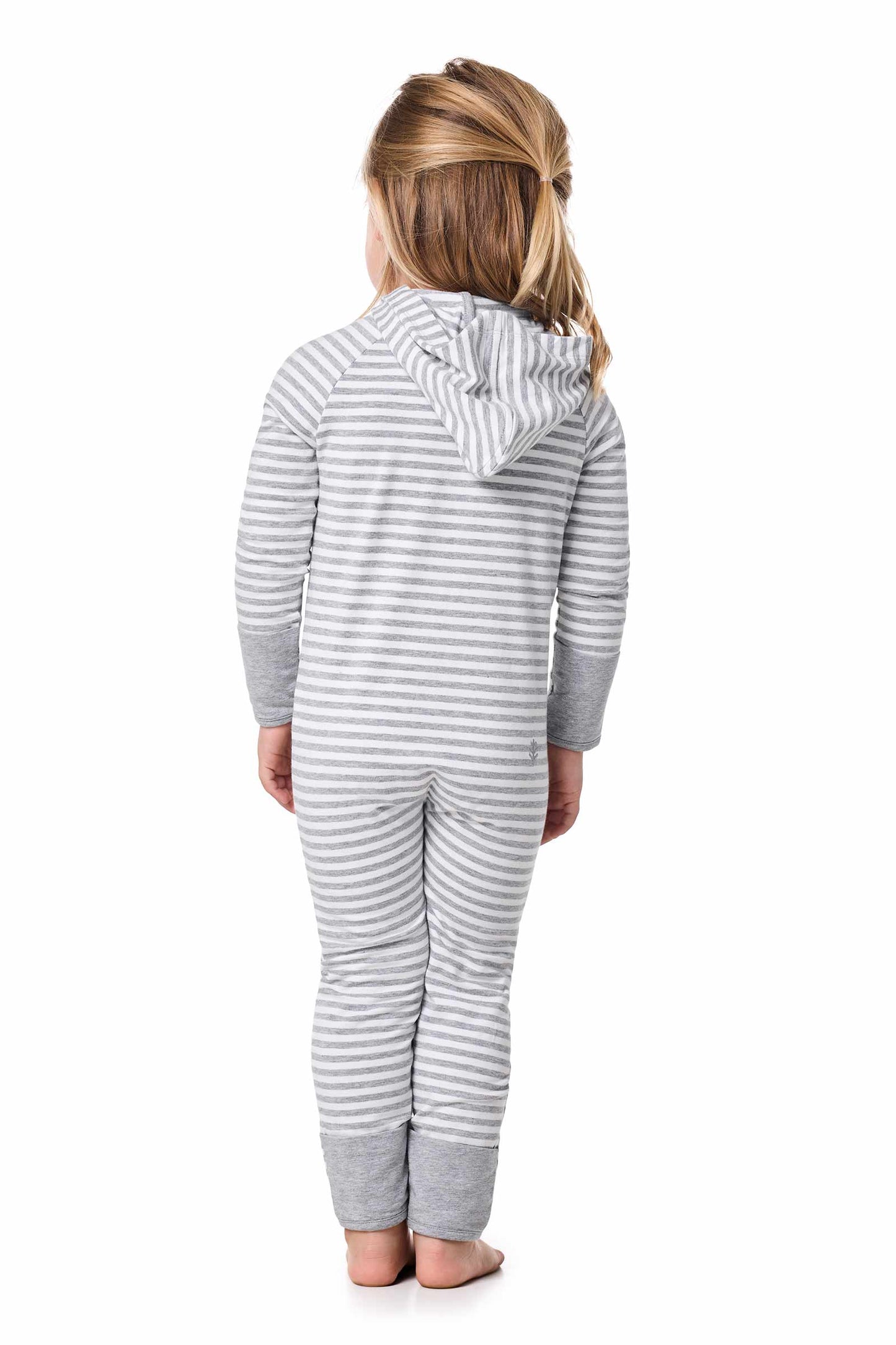 Kid's LumaLeo 360 Coverage Bodysuit | Grey/White