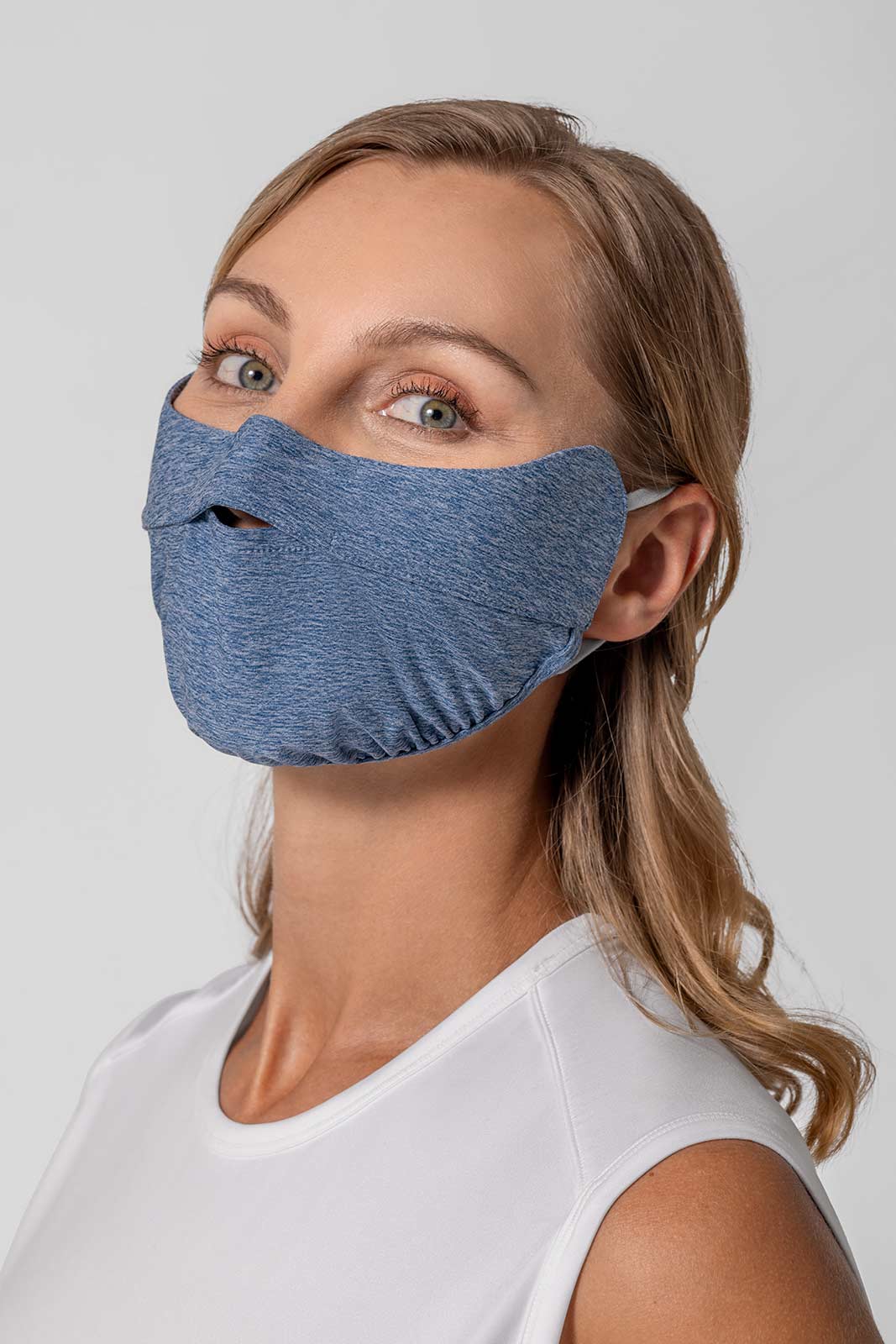 Unisex Zenith UV Half Mask | Blue Dusk